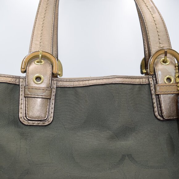 COACH 2011 Soho OP Art Canvas and Leather Tote - Picture 2 of 16